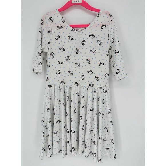 Dot Dot Smile Other - Dotdotsmile Ballerina Dress Size 5/6 White with Black Panda Bear Print NWT